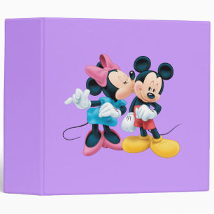 Mickey & Minnie Kiss on Cheek Binder