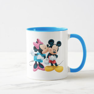 Mickey & Minnie   Kiss on Cheek Mug
