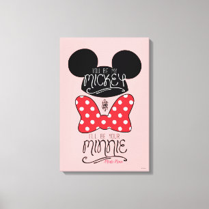 Mickey & Minnie   Love Canvas Print