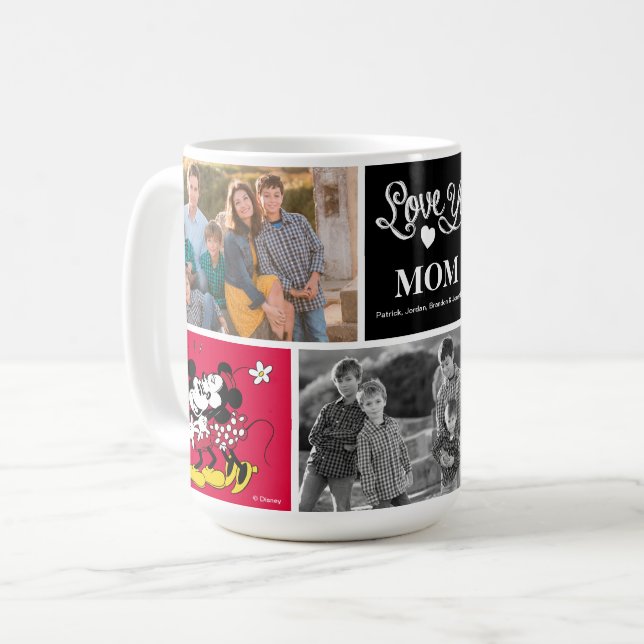 Mickey & Minnie | Love Ya with Photo Coffee Mug (Front Left)