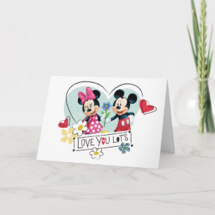 Mickey & Minnie   Love you Lots Holiday Card