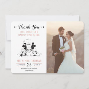 Mickey & Minnie   Merci Mariage rose - Photo