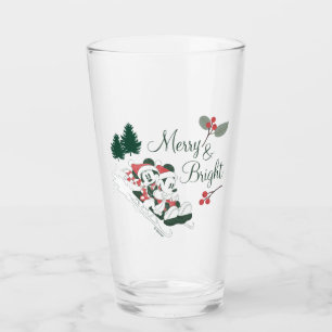 Mickey & Minnie   Merry & Bright Glass