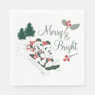 Mickey & Minnie Merry & Bright Napkin