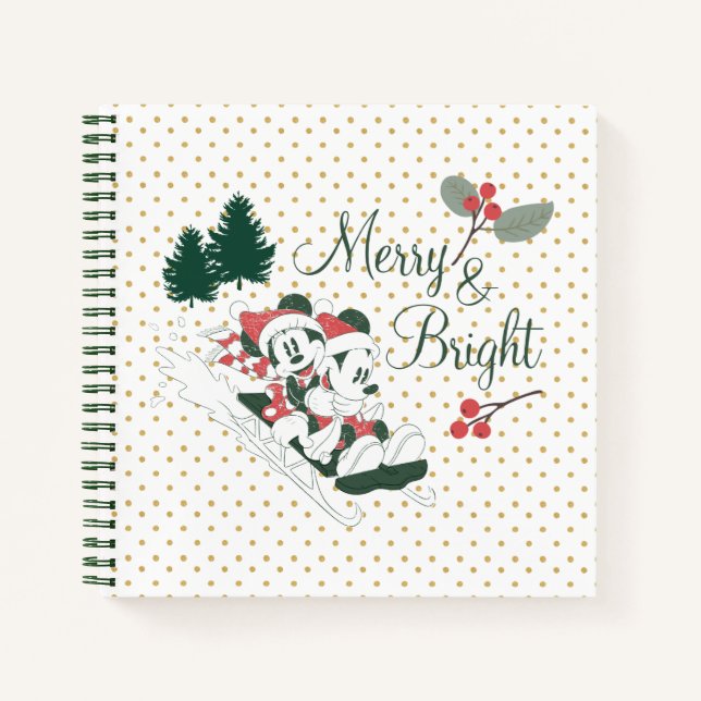 Mickey & Minnie | Merry & Bright Notebook (Front)
