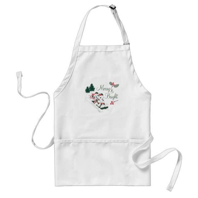 Mickey & Minnie | Merry & Bright Standard Apron (Front)