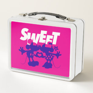 Mickey & Minnie Mouse  Sweet! Valentine's Day Metal Lunch Box