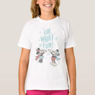 Mickey & Minnie   Oh What Fun! T-Shirt