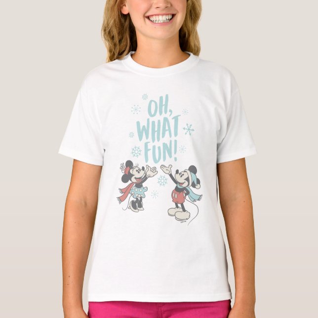 Mickey & Minnie | Oh What Fun! T-Shirt (Front)