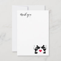 Mickey & Minnie Silhouette Bridal Shower