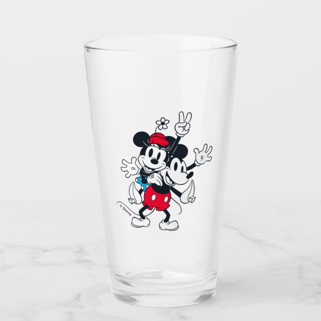 Mickey & Minnie | Two of a Kind Glass (Front)