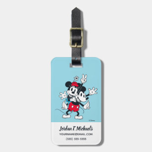 Mickey & Minnie Two of a Kind Luggage Tag