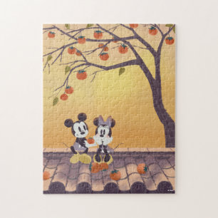 Mickey & Minnie Under Persimmon Tree Jigsaw Puzzle