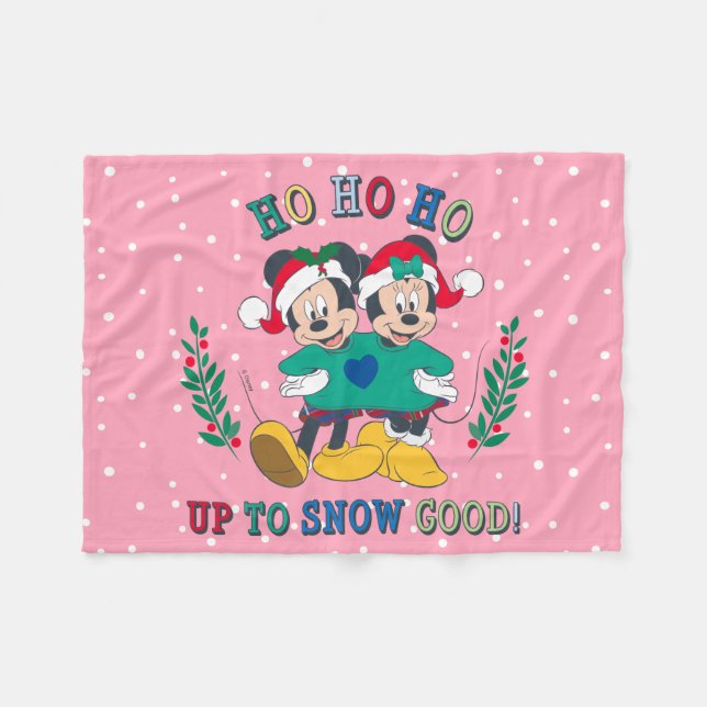 Mickey & Minnie | Up to Snow Good Fleece Blanket (Front (Horizontal))