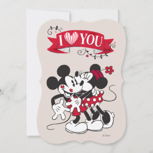 Mickey & Minnie Valentine Holiday Card