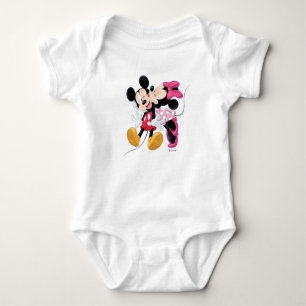 Mickey & Minnie Valentine's Day Smooch Baby Bodysuit