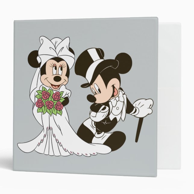 Mickey & Minnie Wedding | Getting Married Binder (Front/Inside)
