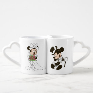 Mickey & Minnie Wedding   Getting Married Coffee Mug Set