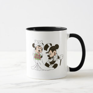 Mickey & Minnie Wedding Getting Married Mug