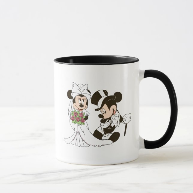 Mickey & Minnie Wedding | Getting Married Mug (Right)