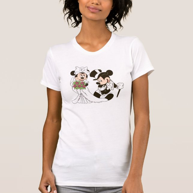 Mickey & Minnie Wedding | Getting Married T-Shirt (Front)