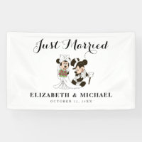 Mickey & Minnie Wedding Just Married - 
