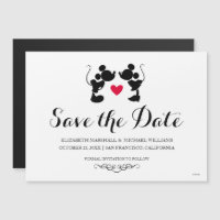 Mickey & Minnie Wedding | Silhouette Save the Date