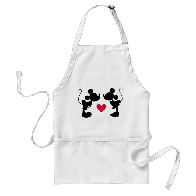 Mickey & Minnie Wedding | Silhouette Standard Apron (Front)