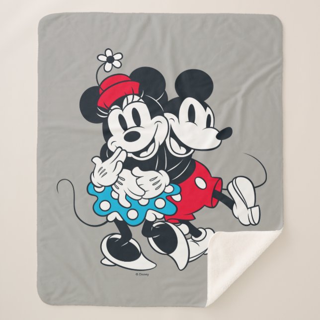 Mickey & Minnie | Winning Couple Sherpa Blanket (Front)