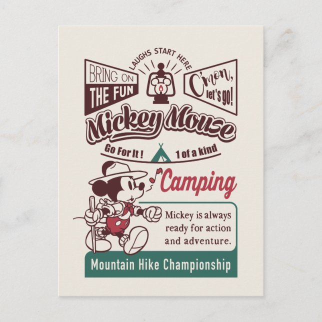 Mickey | Mountain Hike Championship Postcard (Front)