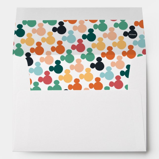 Mickey Mouse | A Colourful Repeating Envelope (Back (Bottom))