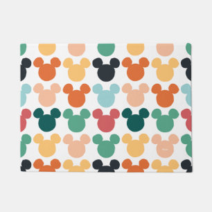 Mickey Mouse   A Colourful Repeating Logo Doormat