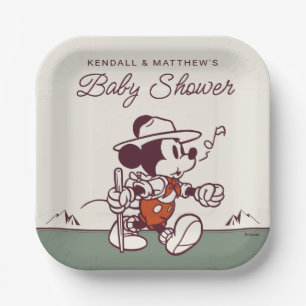 Mickey Mouse Adventure Awaits Baby Shower Paper Plate