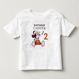 Mickey Mouse Adventure Awaits Camp Birthday Toddler T-shirt