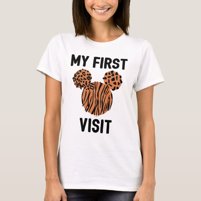 Mickey Mouse Animal Print | My First Visit T-Shirt (Front)