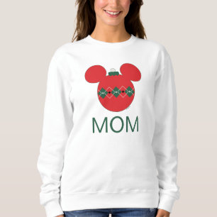 Mickey Mouse Argyle Christmas Ornament Sweatshirt