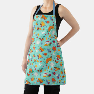 Mickey Mouse Autumn Feast Pattern Apron