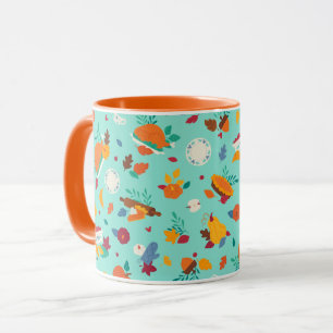 Mickey Mouse Autumn Feast Pattern Mug
