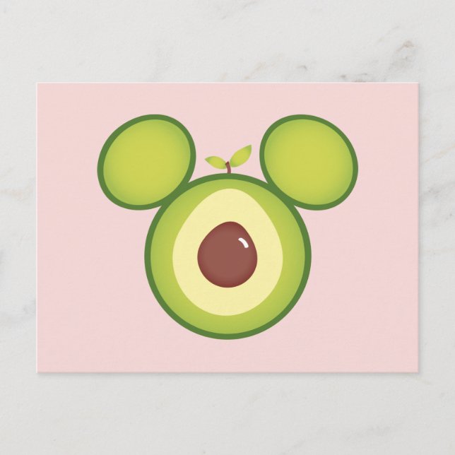 Mickey Mouse Avocado Icon Postcard (Front)