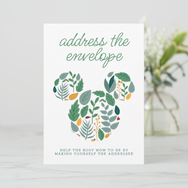 Mickey Mouse Baby Shower Address An Envelope Invitation (Standing Front)