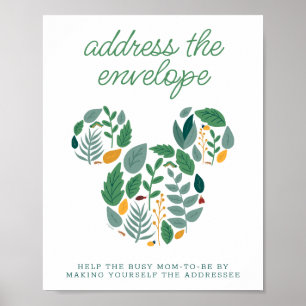 Mickey Mouse Baby Shower Address An Envelope Poster