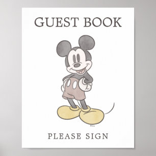 Mickey Mouse Baby Shower Guest Book