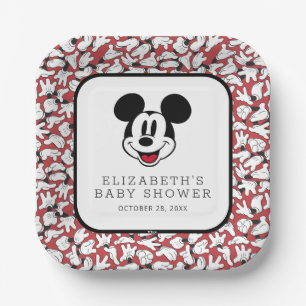 Mickey Mouse Baby Shower  Paper Plate