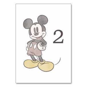 Mickey Mouse Baby Shower Table Number
