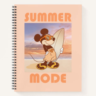 Mickey Mouse   Beach Summer Mode Notebook