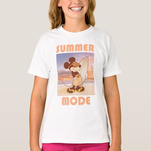 Mickey Mouse | Beach Summer Mode T-Shirt (Front)