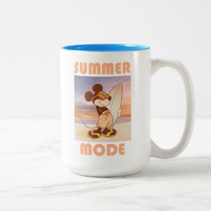 Mickey Mouse   Beach Summer Mode Two-Tone Coffee Mug