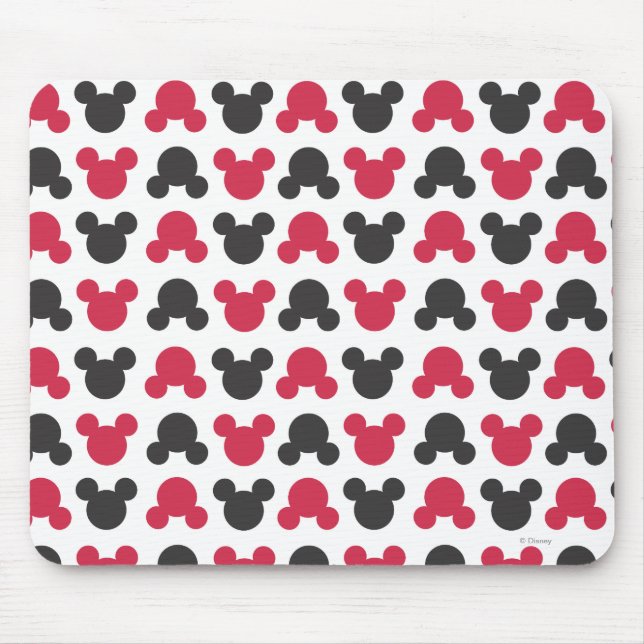 Mickey Mouse | Black and Red Pattern Pad (Front)