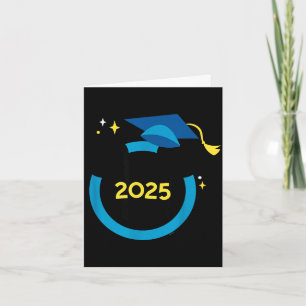 Mickey mouse blue graduation cap class of 2025  card