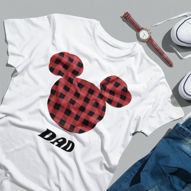Mickey Mouse | Buffalo Plaid Dad T-Shirt (Creator Uploaded)